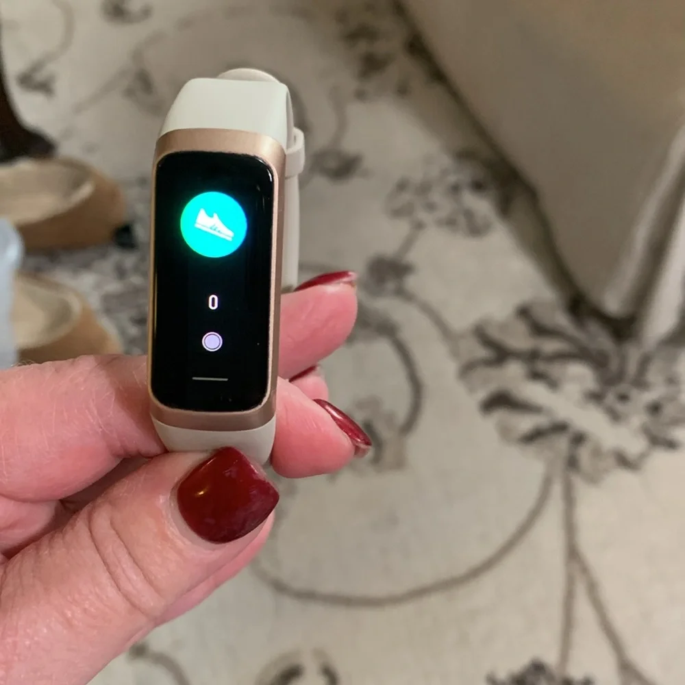 Smart Band Fitness Tracker - Tan and Black